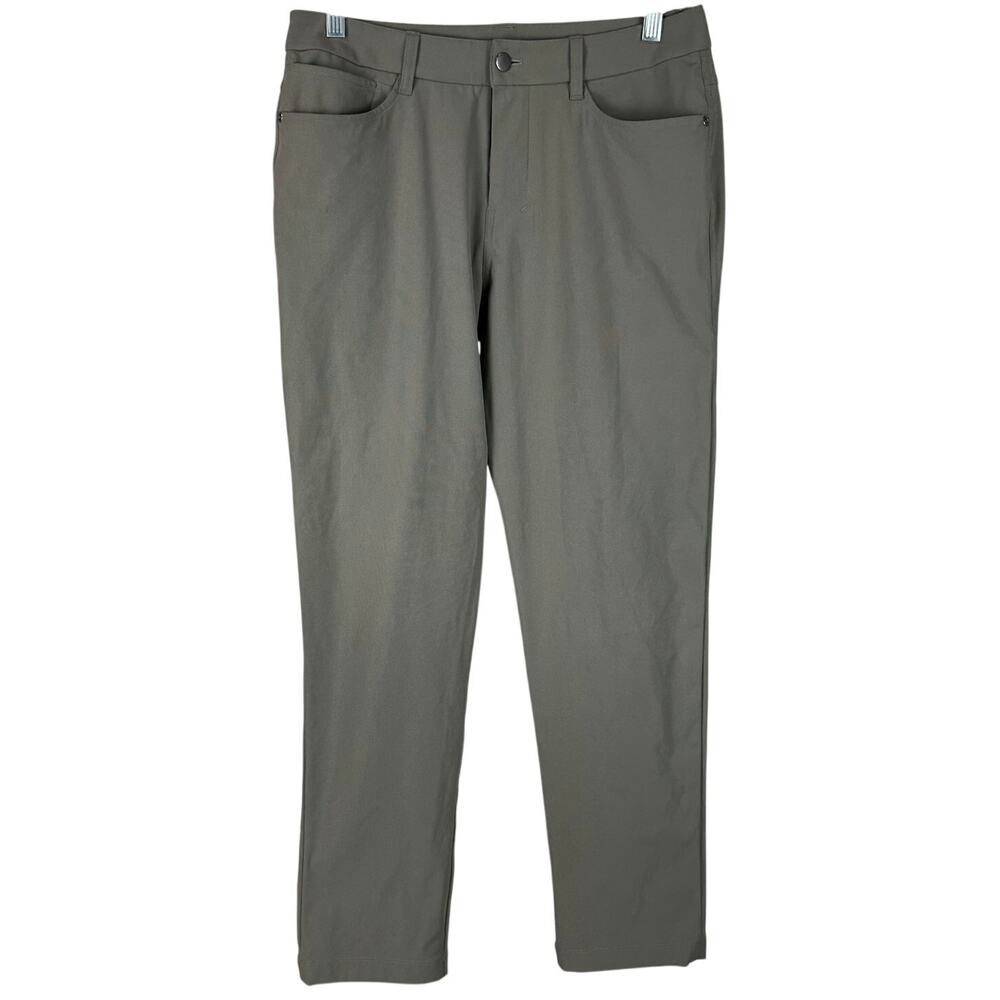 Lululemon ABC Classic-Fit 5 Pocket Pant Warpstreme Grey Sage Men's 30 x 29 EUC